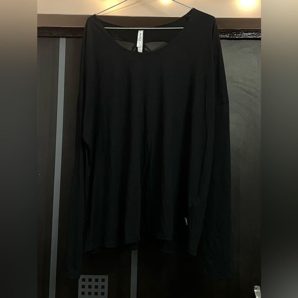 New | Imported Party Black Top with ripped back - Picture 3 of 5